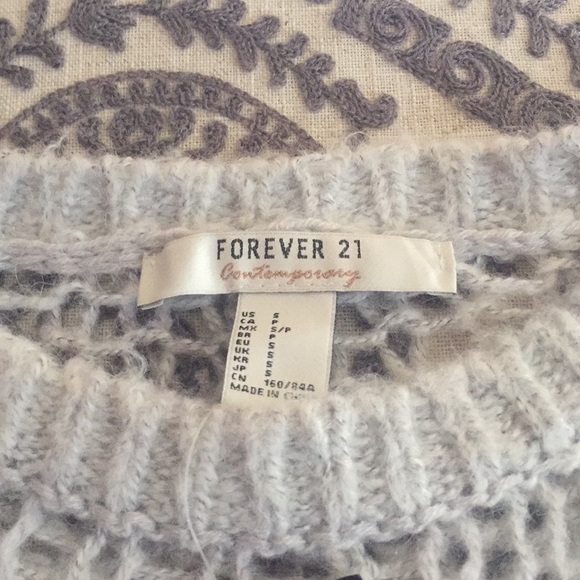F21 Heather Gray Sweater - Picture 4 of 4